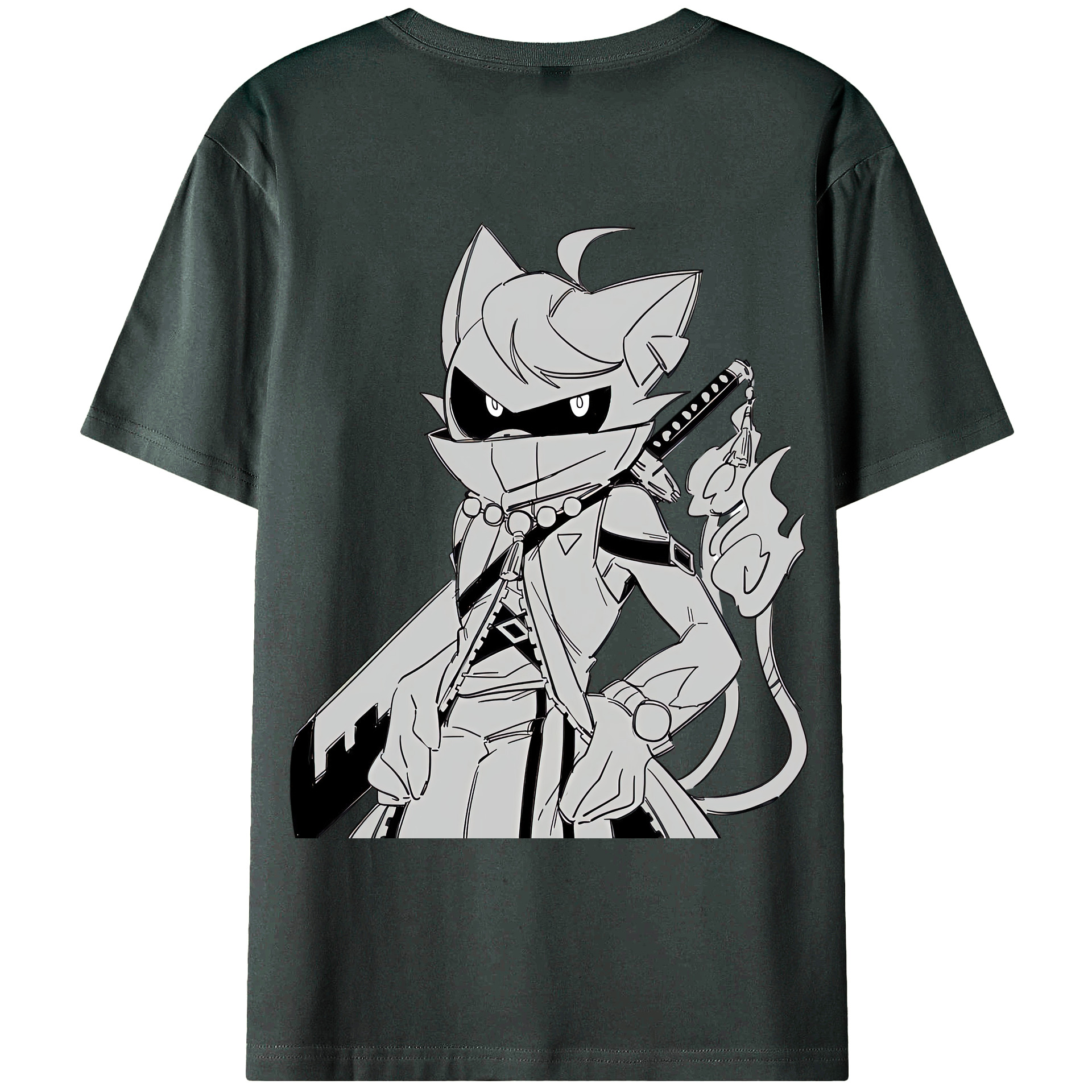 （画像用） 妖怪ウォッチ Yo-kai Watch 綿100％ メンズ半袖Tシャツ（バックプリント） 通気性